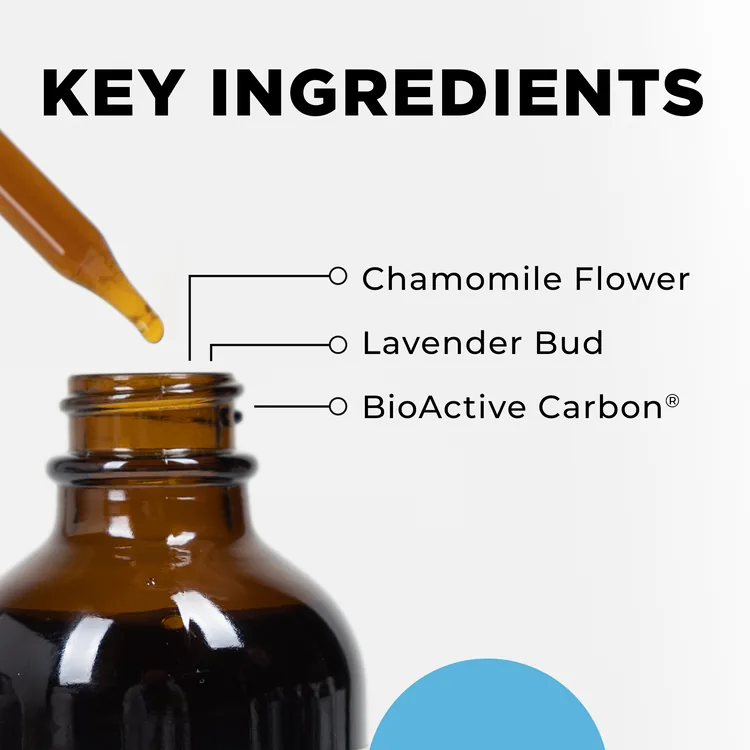 ME Support key ingredients: chamomile, lavender, BioActive Carbon