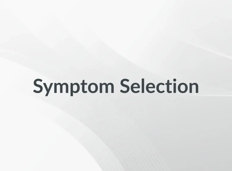 Symptom selection
